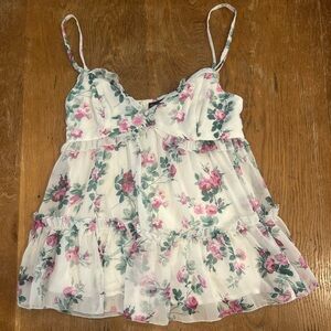 Abercrombie & Fitch floral babydoll top